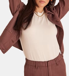 Blouson Castille droit crop en coton Maison 123