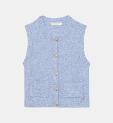 Gilet col rond uni MORI La Petite Etoile