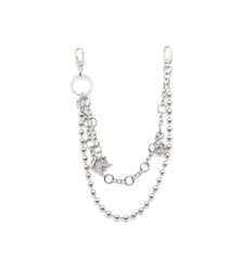 Breloque en métal avec chaînes et pendentifs Diesel