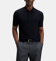 Polo modèle Iannotti droit en maille BOSS
