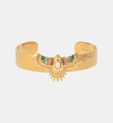 Bracelet jonc avec cabochon central et perles SERRA Hipanema