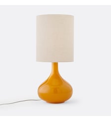 Lampe à poser verre et lin La Redoute Interieurs
