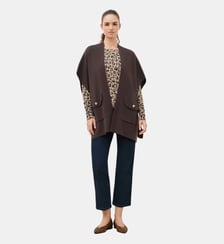 Poncho hegil - Motif uni Caroll