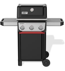 Barbecue gaz Spirit E-310 black 3 brûleurs sur chariot 52x45 cm Weber