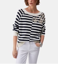 Pull avec broderie de pierres Liu Jo