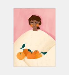 Poster   The Woman With the Oranges - Bea Muller Poster & Frame