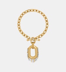 Collier Punk XL Link bicolore or et argent Rabanne