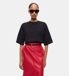 T-shirt à manches larges et logo love birds Pinko