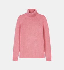 Pull droit col roulé en cachemire 6 fils Bompard