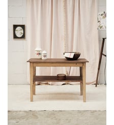 Table d'appoint en bois patiné Francine N°1569- Produit chiné Debongout