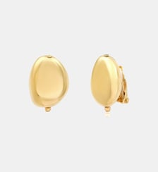 Boucles d'oreilles fines clips   doré à l'or fin - Loulou Satellite