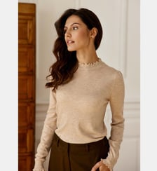 Pull col rond uni SOLFE La Petite Etoile