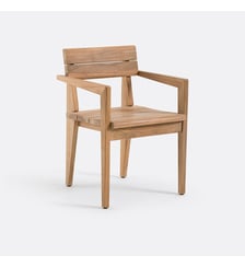 Fauteuil de table de jardin en teck massif AM.PM