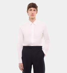 Chemise gorge cachée en twill de coton Fursac