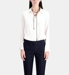Pantalon tailleur en laine coupe ajustée The Kooples