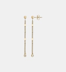 Boucles d'oreilles États d'Âme en Plaqué Or La Garçonne Diamant