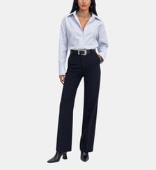 Chemise en coton rayée blanche The Kooples