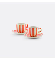 Lot de 2 tasses avec sous-tasses en dolomite Darcy La Redoute Interieurs