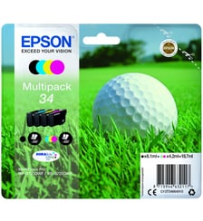 Cartouche d'encre T3466 (N/C/M/J) Série Balle de golf Epson