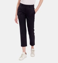 Pantalon Audrey bleu nuit en laine Ines de la Fressange Paris