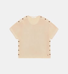 T-shirt manches courtes col rond uni MAU La Petite Etoile