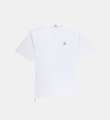 T-shirt blanc en coton à broderie SP Section Paloise Serge Blanco