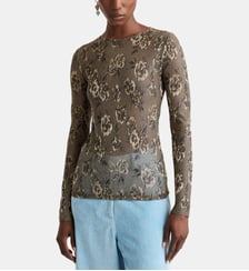 T-Shirt waina en jersey jacquard lurex Momonì