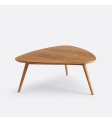 Table basse vintage chêne et plaqué La Redoute Interieurs