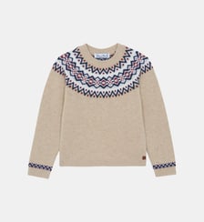 Pull - Sable laine maille jacquard Tartine Et Chocolat