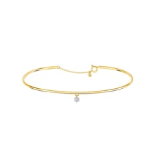 Bracelet jonc 360° - Diamant 0,07ct - Or jaune 750‰ La Brune & La Blonde