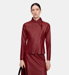 Veste à la coupe cintrée et au col cheminée Adolfo Dominguez