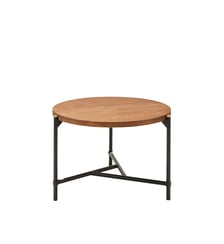 table basse  Plateau rond et piètement métal graphique Madura