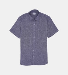 Chemise manches courtes regular avec imprimé Serge Blanco