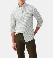 Chemise slim en coton oxford à carreaux col boutonné Gunn unisexe Rodd & Gunn