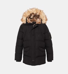Parka à capuche avec fausse fourrure amovible Schott