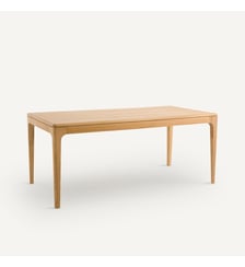 Table extensible en chêne massif et plaqué chêne, 8 à 12 couverts AM.PM