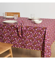 Nappe en coton lavé, imprimé floral La Redoute Interieurs
