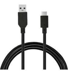 Câble USB C Câble vers USB 2M Noir compatible iPhone 17 16 15 Pro Max, Samsung Galaxy S25 S24 Ultra Essentiel B