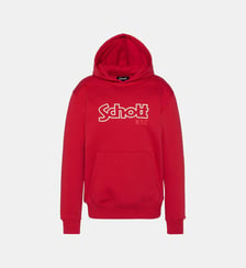 Sweatshirt à capuche imprimé Schott