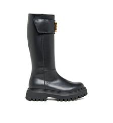 Bottes hautes avec plaque métallique Dsquared2