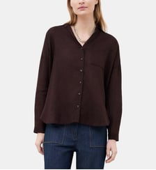 Chemise csandinette 100% lin - Motif uni - Coupe oversize Caroll