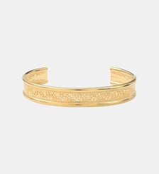 Bracelet jonc ajustable élégant   doré à l'or fin - Noor Satellite