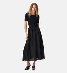 Robe longue bi-matière Ikks