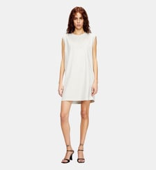 Robe courte en coton avec chaîne en relief Diesel