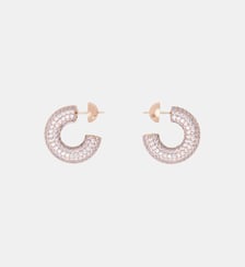 Boucles d'oreilles strassées Maje