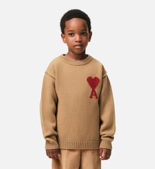 Pull Col Rond Ami De Coeur En Laine AMI Paris