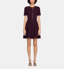 Robe courte en maille pointelle Sandro