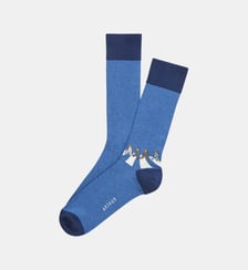 Chaussettes en coton - A'Bear road Bleu Arthur