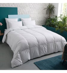 Couette TEMPÉRÉE 50% Duvet - Coton - Adèle Wake Me Green