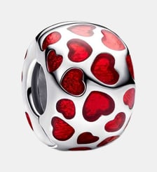 Charm Clip Rond Cœurs Pandora